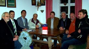 v.l. Scharrer, Kreutz, Dr. Sommerfeld, Schuhbauer, Uekermann, Erwert, Pasta, Piller